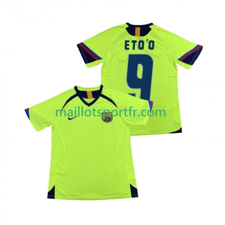 Maillot de Foot FC Barcelone ETOO 9 2006 Retro Exterieur 2005